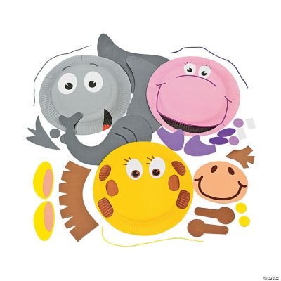 Paper Plate Zoo Animal Craft Kit Oriental Trading