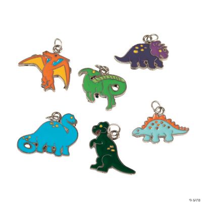 Dinosaur Enamel Charms