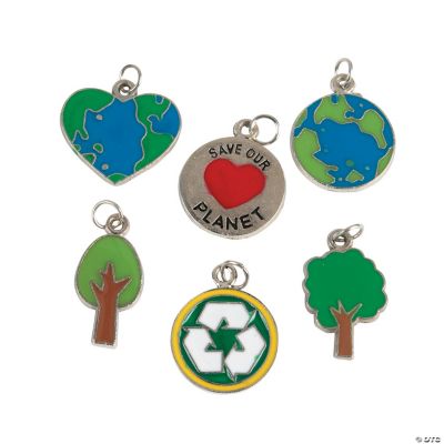 "Save Our Planet" Enamel Charms