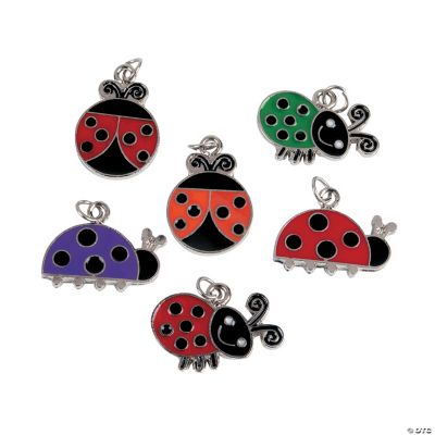 Ladybug Enamel Charms