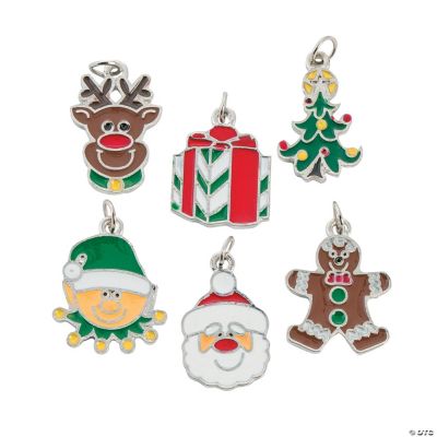 Happy Holidays Enamel Charms