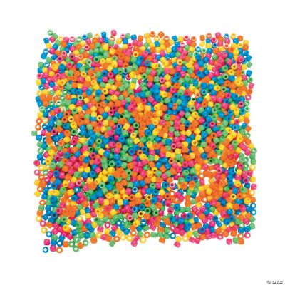 Neon Pony Bead Assortment - 10mm