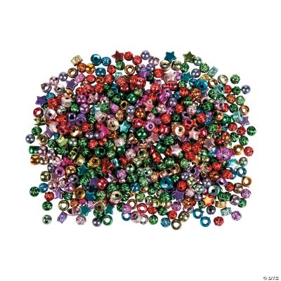 Metallic Pony Bead Assortment - 6mm