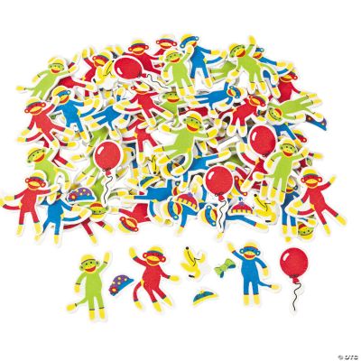 Sock Monkey Self-Adhesive Shapes