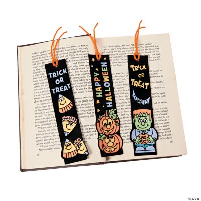 Color Your Own Halloween Fuzzy Bookmarks