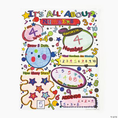 Color Your Own “It's All About Numbers” Posters