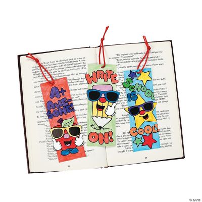 Color Your Own “School Is Cool” Bookmarks