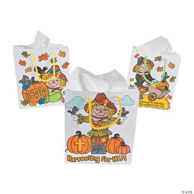 Color Your Own Inspirational Harvest Gift Bags