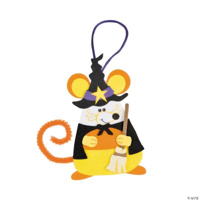 Candy Corn Mouse Witch Ornament Craft Kit