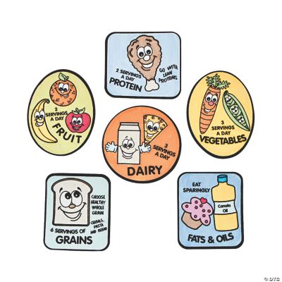 Color Your Own Healthy Eating Fuzzy Magnets