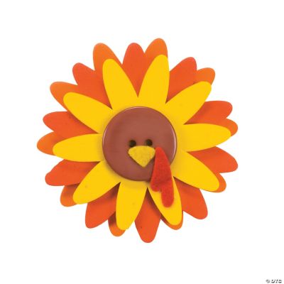 Flower Turkey Pin Craft Kit