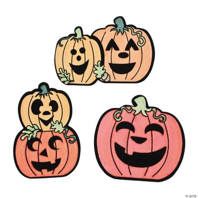 Color Your Own Jack-O’-Lantern Fuzzy Magnets