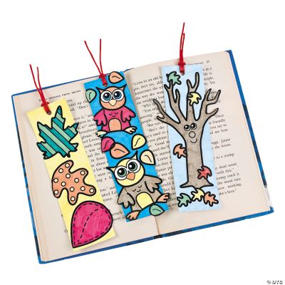 Color Your Own Fall Bookmarks