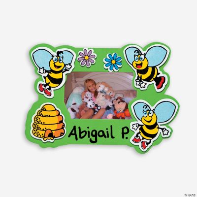 24 Bee Photo Frame Magnets Craft Kit