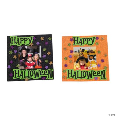 Halloween Glitter Photo Frame Magnet Craft Kit