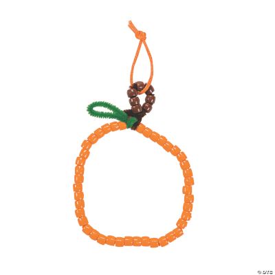 Beaded Pumpkin Ornament Craft Kit