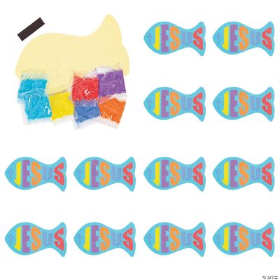 “Jesus” Fish Sand Art Magnet Craft Kit