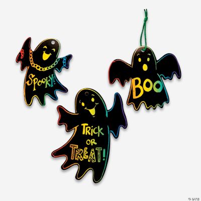 Magic Color Scratch Ghost Ornaments