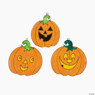 Jack-O'-Lantern Sun Catchers
