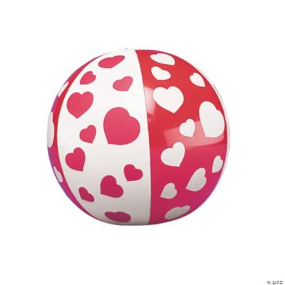 Mini Inflatable Heart Beach Balls