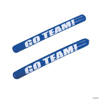 Blue Inflatable Go Team Noisemaker Sticks