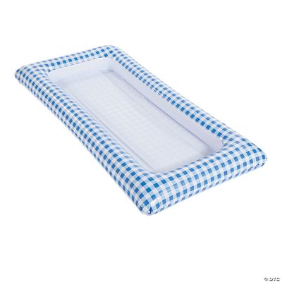 Blue Gingham Inflatable Buffet