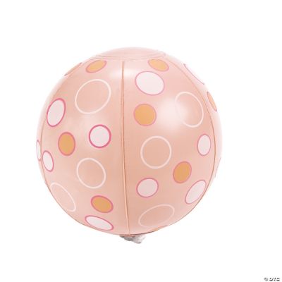 Mini Pink Polka Dot Beach Balls
