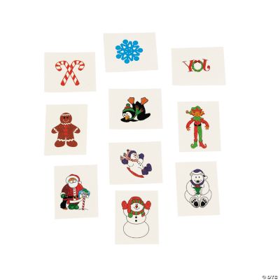 Glitter Holiday Tattoos
