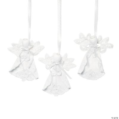 Battenburg-Trimmed Angel Ornaments