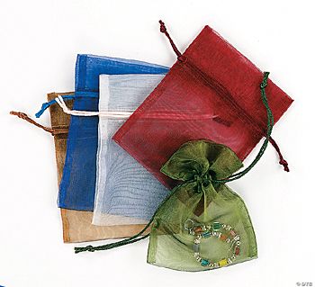 Sheer Mesh Drawstring Gift Bags