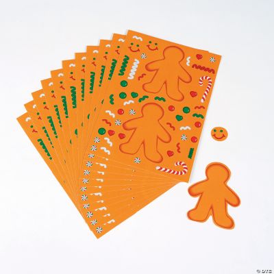 Make-A-Gingerbread Man Stickers