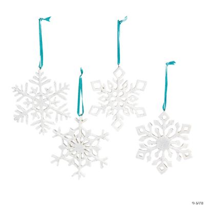 Iridescent Snowflake Ornaments