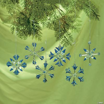 Colored Snowflake Ornaments