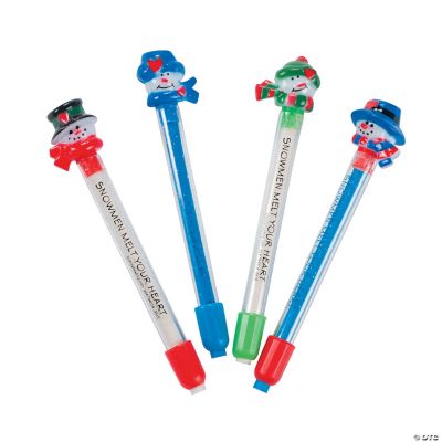 Snowman Eraser Sticks