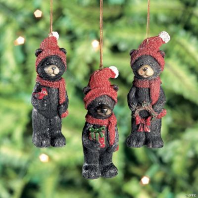Resin Black Bear Ornaments
