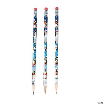 Christmas Penguin Pencils