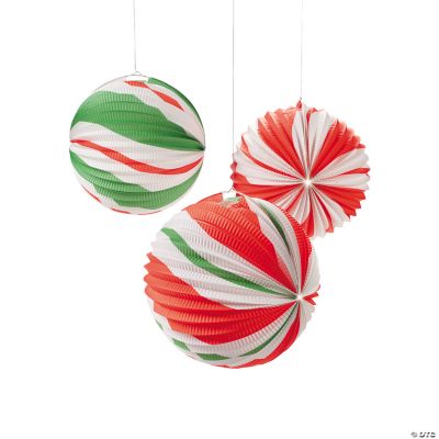 Peppermint Candy Balloon Lanterns