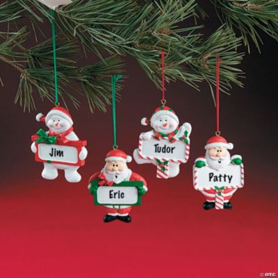 Snowman & Santa Ornaments
