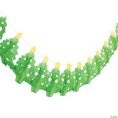 TISSUE CHRISTMAS TREE GARLAND