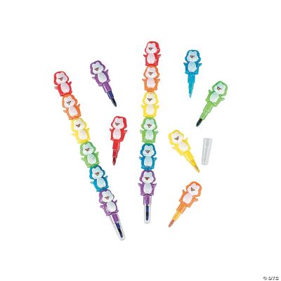 Penguin Stacking Point Crayons