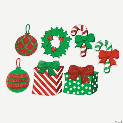 Christmas Cutouts With Glitter