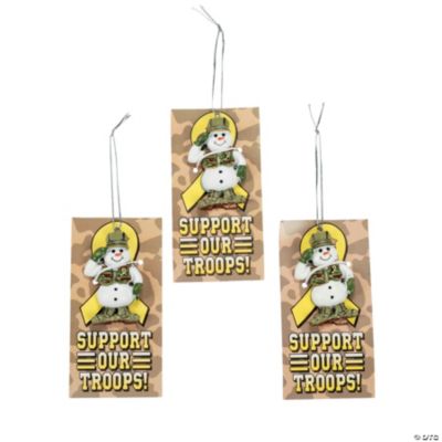 “Support Our Troops!” Ornaments With Card