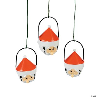 Santa Jingle Bell Ornaments