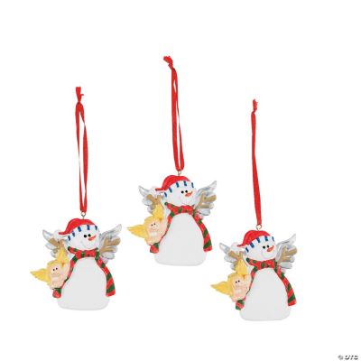 Snowman Angel Ornaments