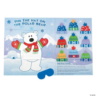 “Pin The Hat On The Polar Bear” Game