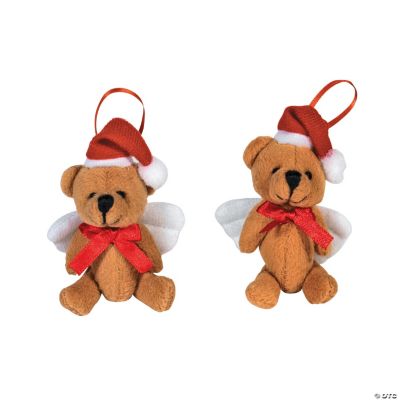 Plush Angel Bear Ornaments