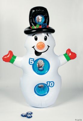 Inflatable Snowman Toss