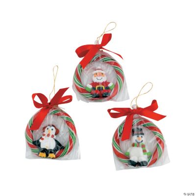 Edible Candy Cane Ornaments