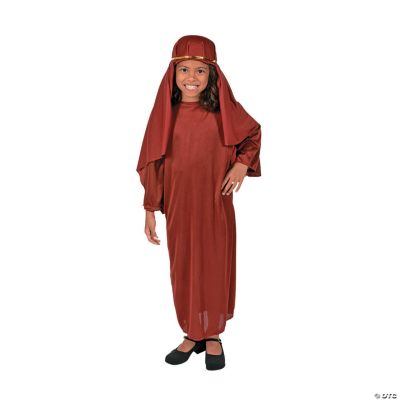 Child Maroon Nativity Gown