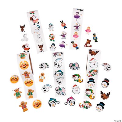 Holiday Characters Roll Sticker Assortment
